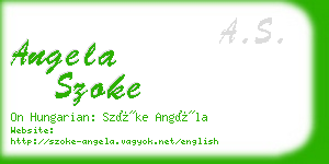 angela szoke business card